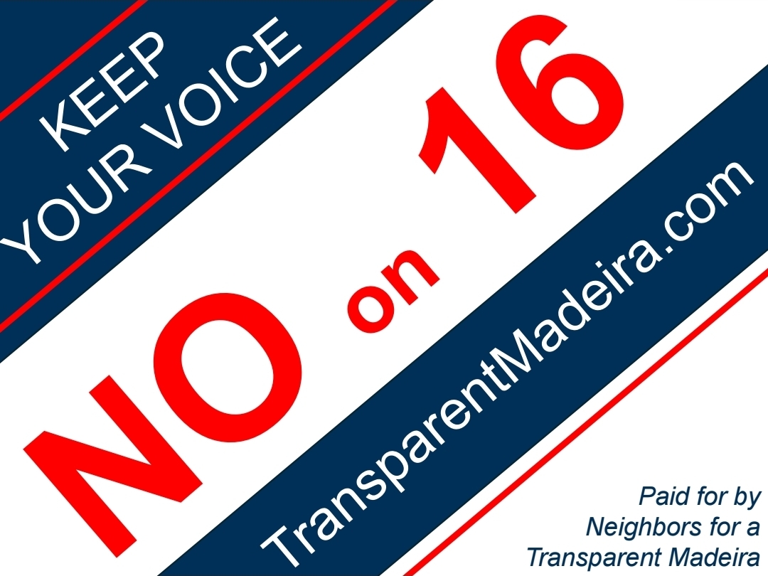 Vote NO on Issue 16 Yard Sign Logo