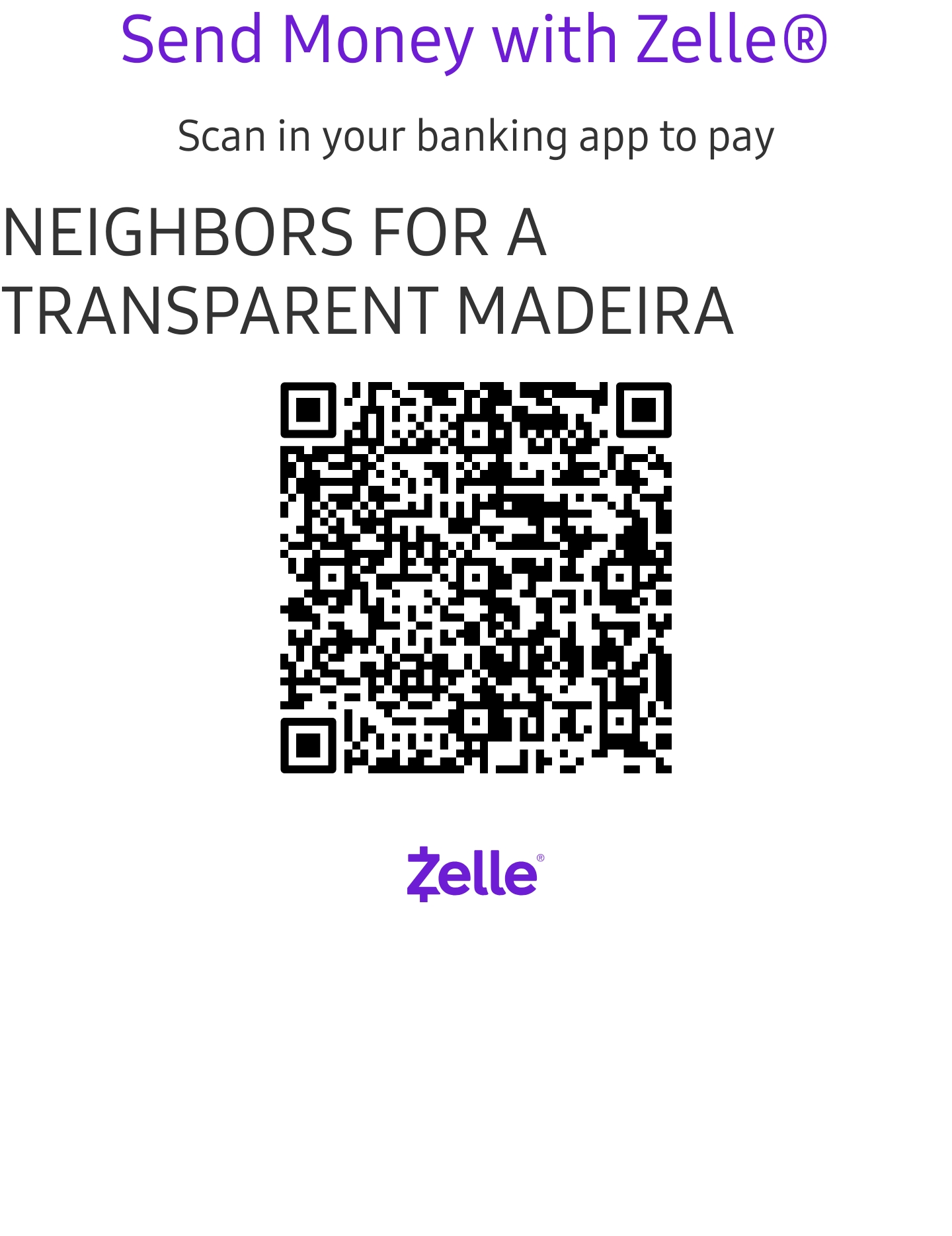 Zelle QR Code